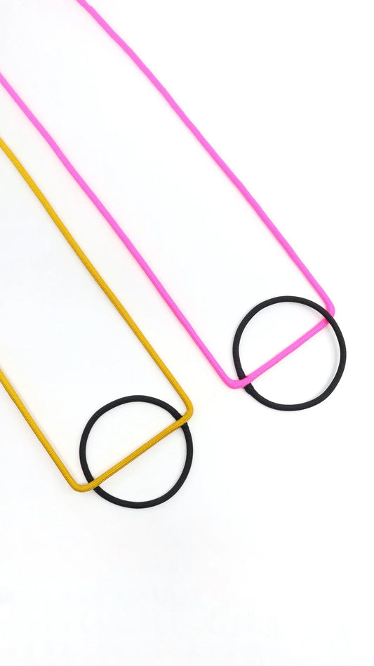 Linea 21: Geometric Duotone Necklace | Modern Minimalist Jewelry