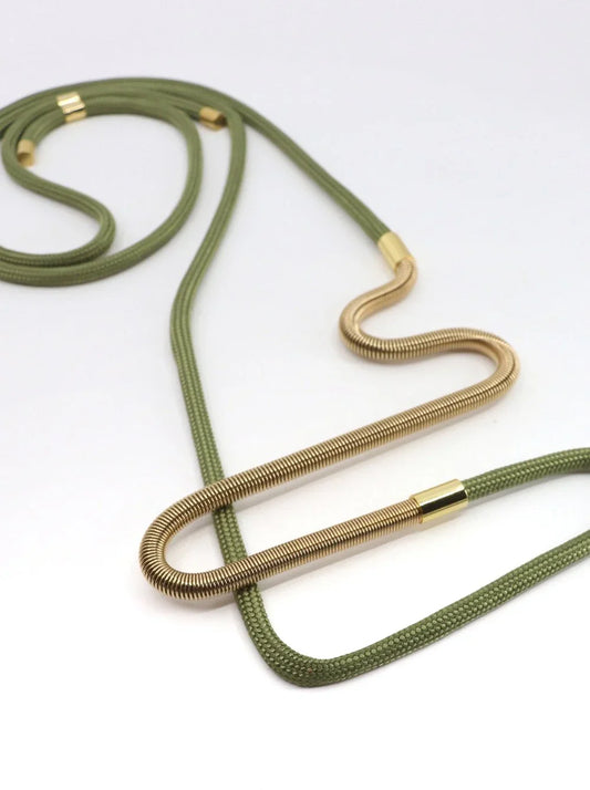 Linea 2: Geometric Monochrome Necklace | Modern Minimalist Jewelry