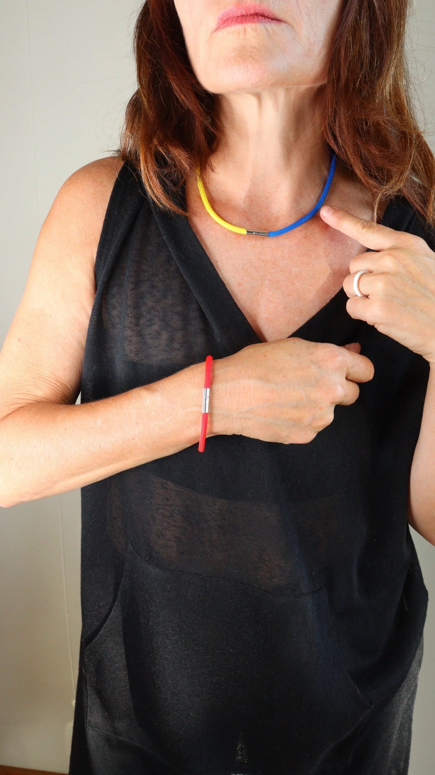 Linea 7: Modular Multicolor Necklace | Modern Minimalist Jewelry