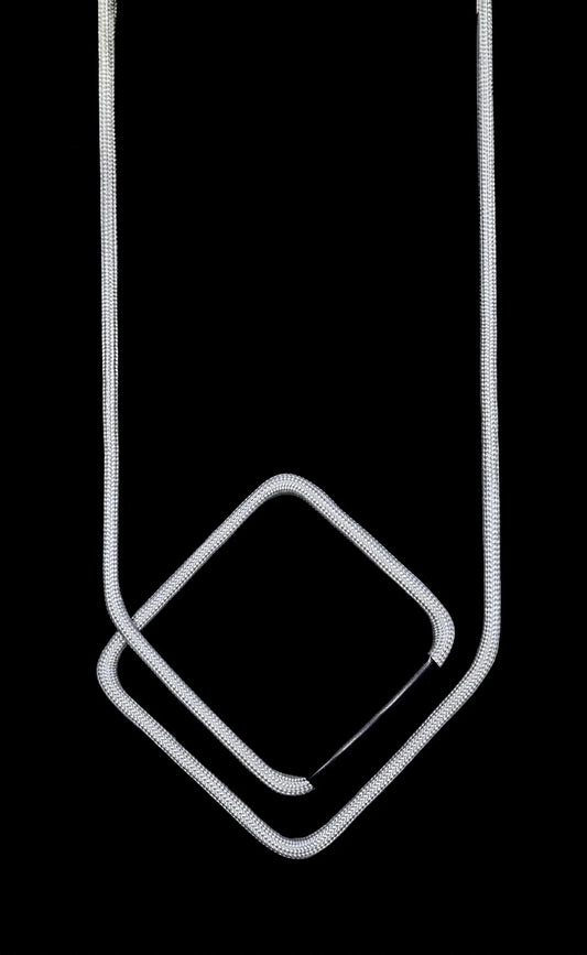 Linea 38: Diamond Monochrome Necklace | Modern Minimalist Jewelry
