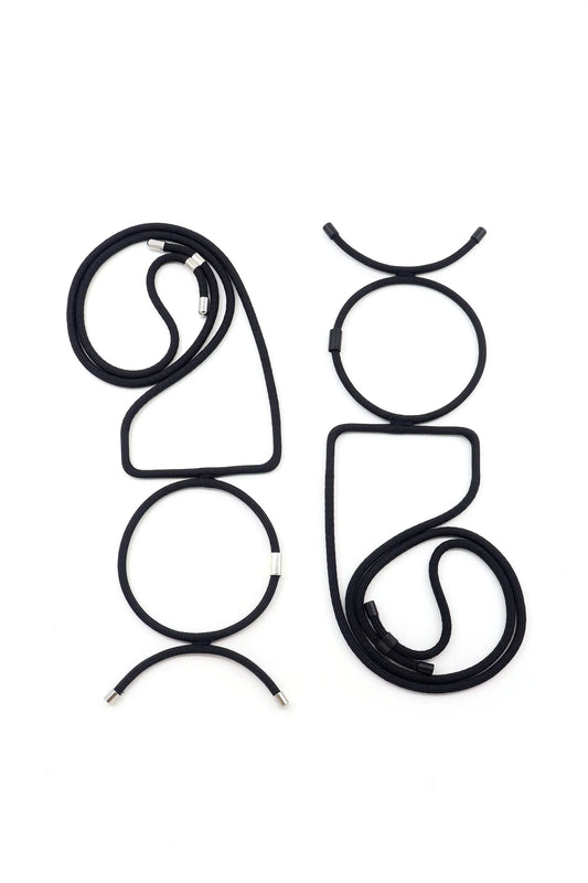 Linea 4: Geometric Monochrome Necklace | Modern Minimalist Jewelry