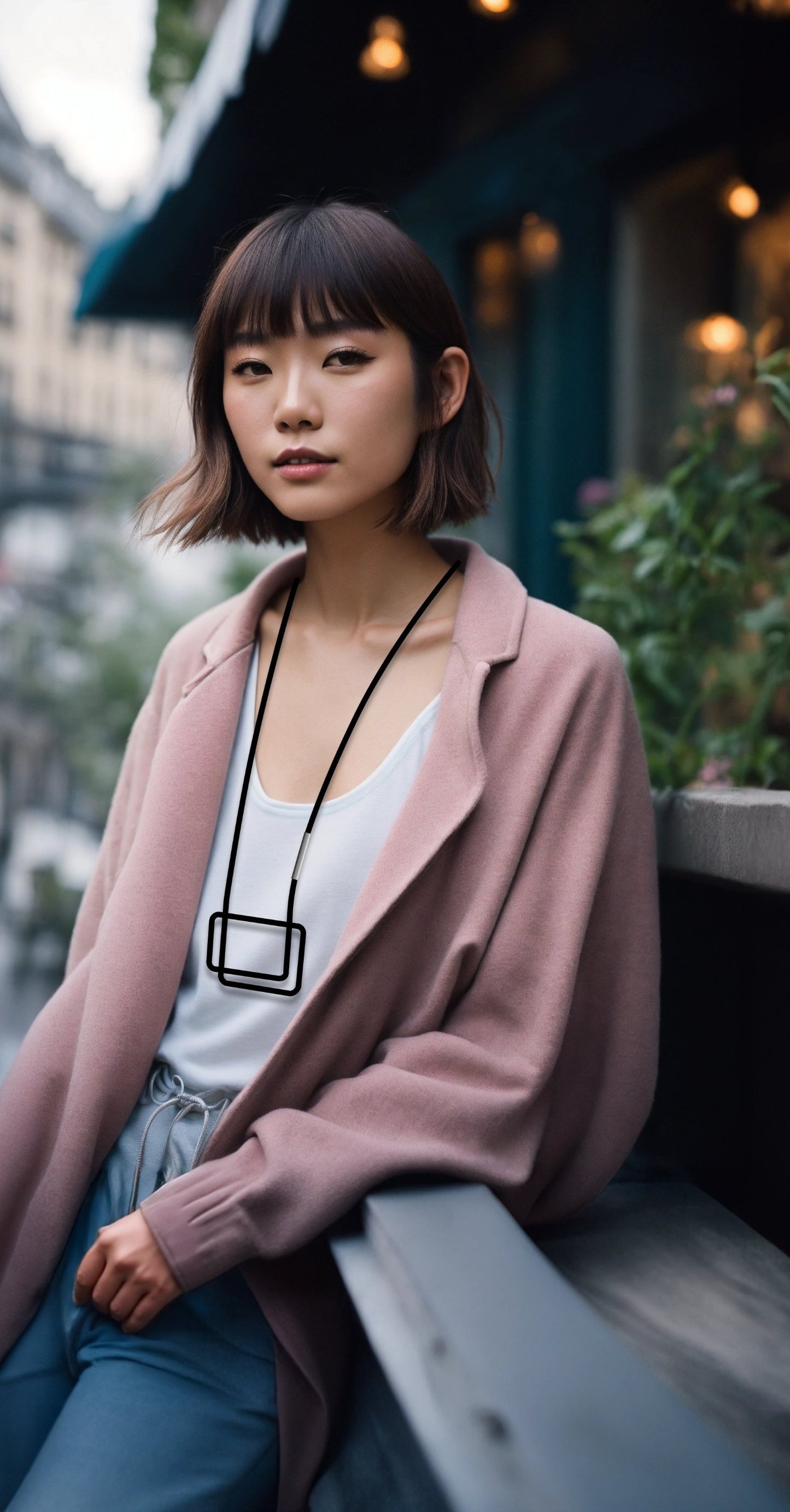 Linea 5 Rectangular Geometric Necklace