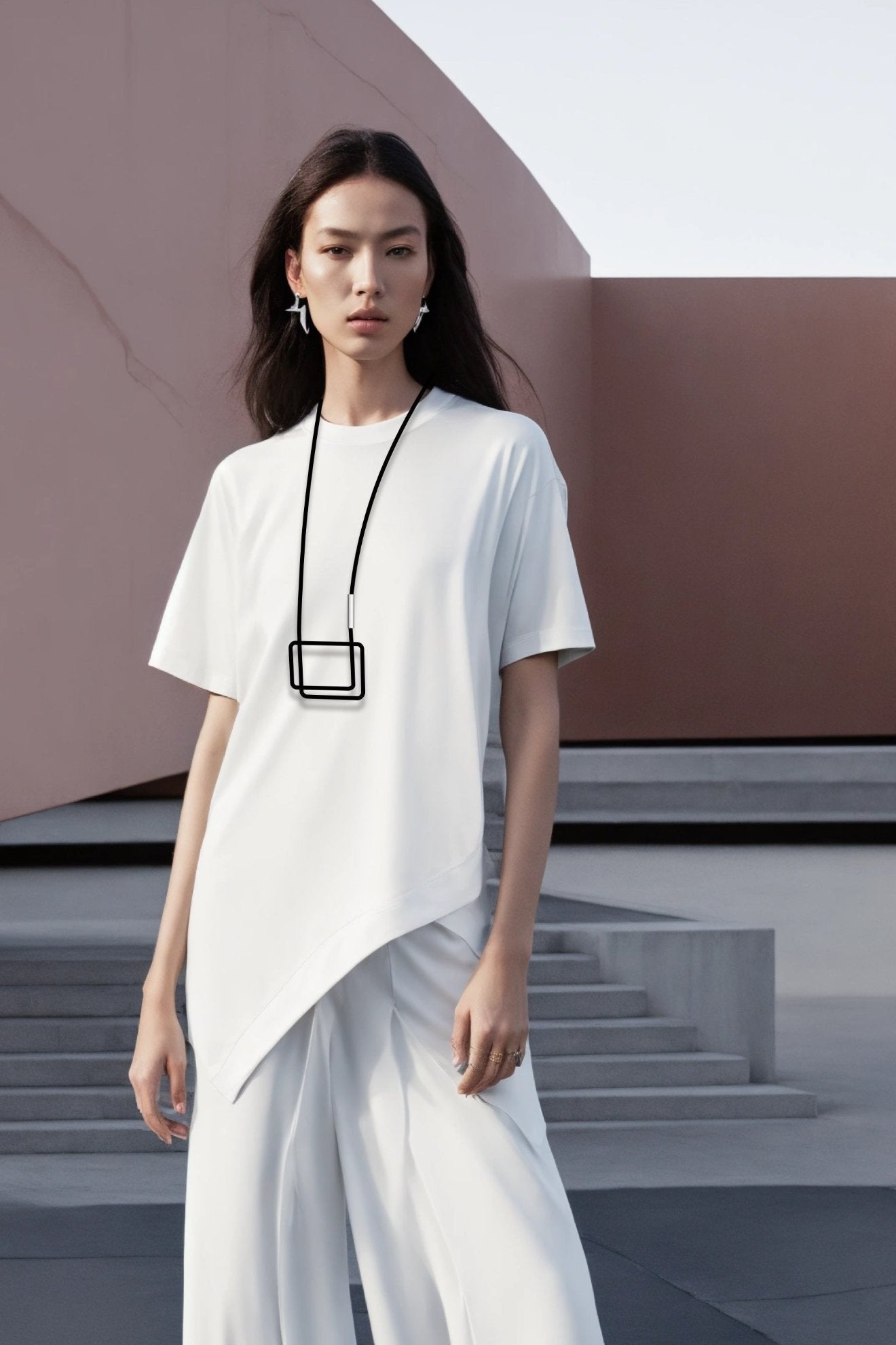 Linea 5 Rectangular Geometric Necklace