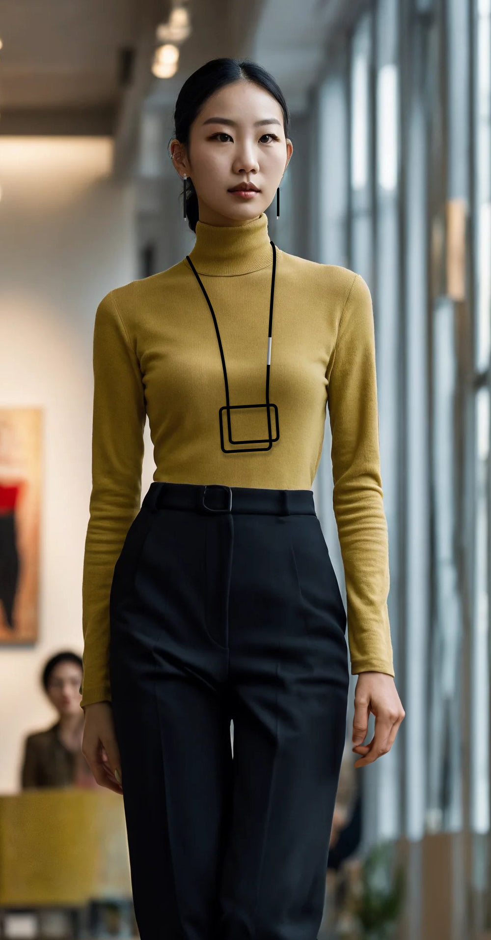 Linea 5 Rectangular Geometric Necklace