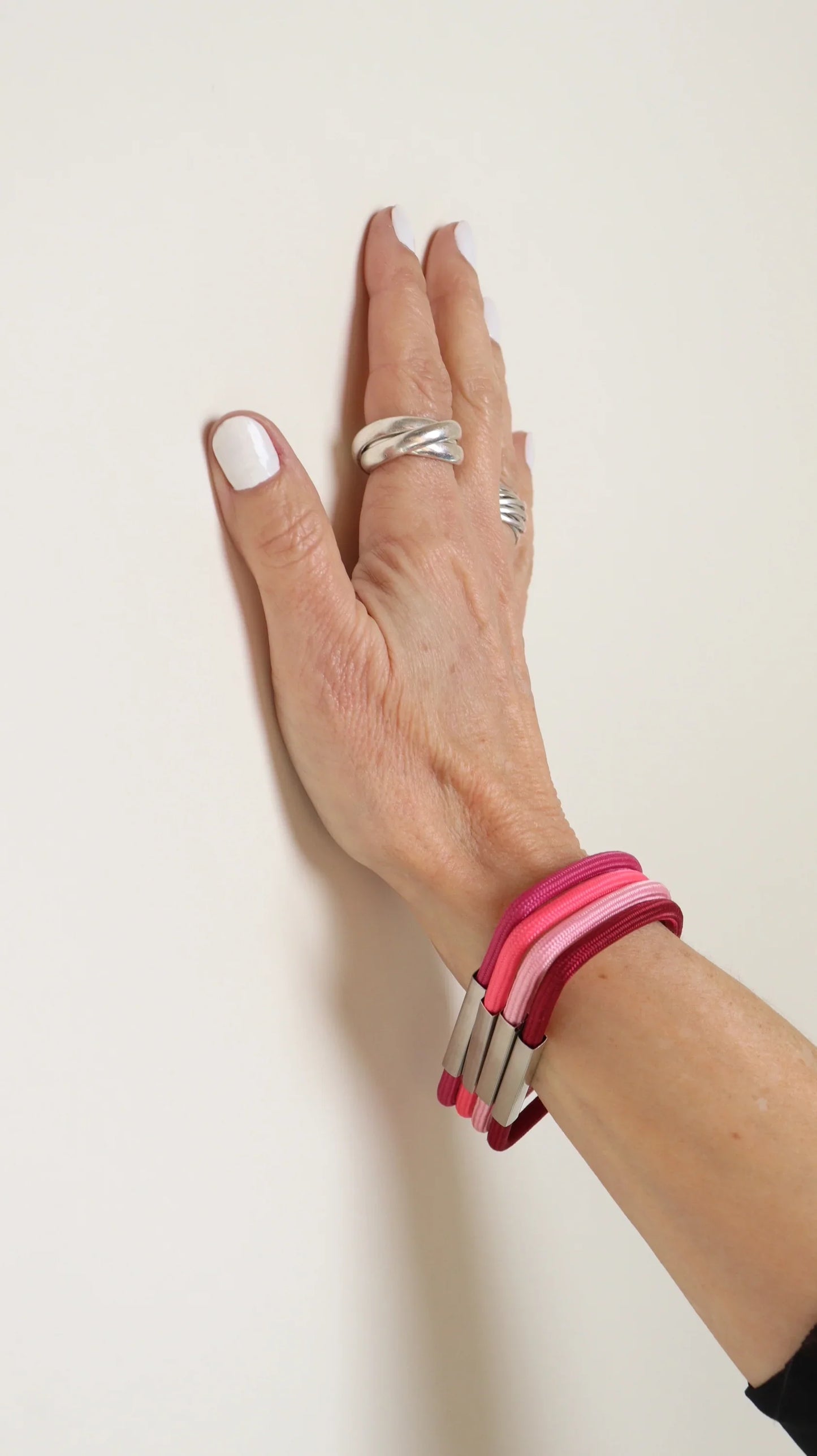 Rainbow Color Bangle Bracelets - Half Moon Shape - Set of 3, 6, or 9