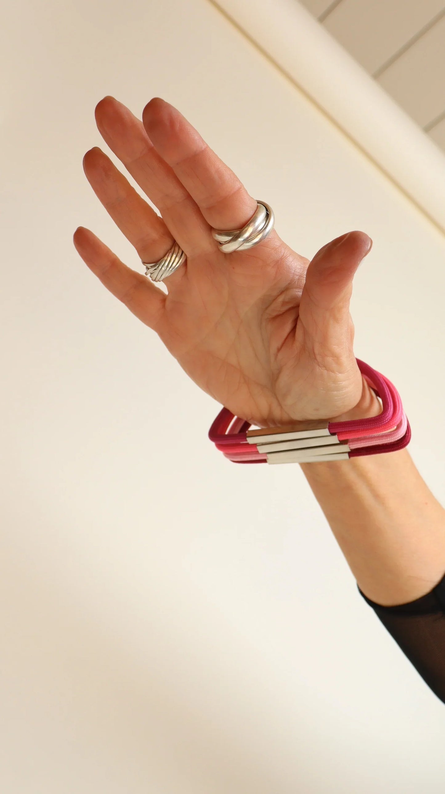 Rainbow Color Bangle Bracelets - Half Moon Shape - Set of 3, 6, or 9