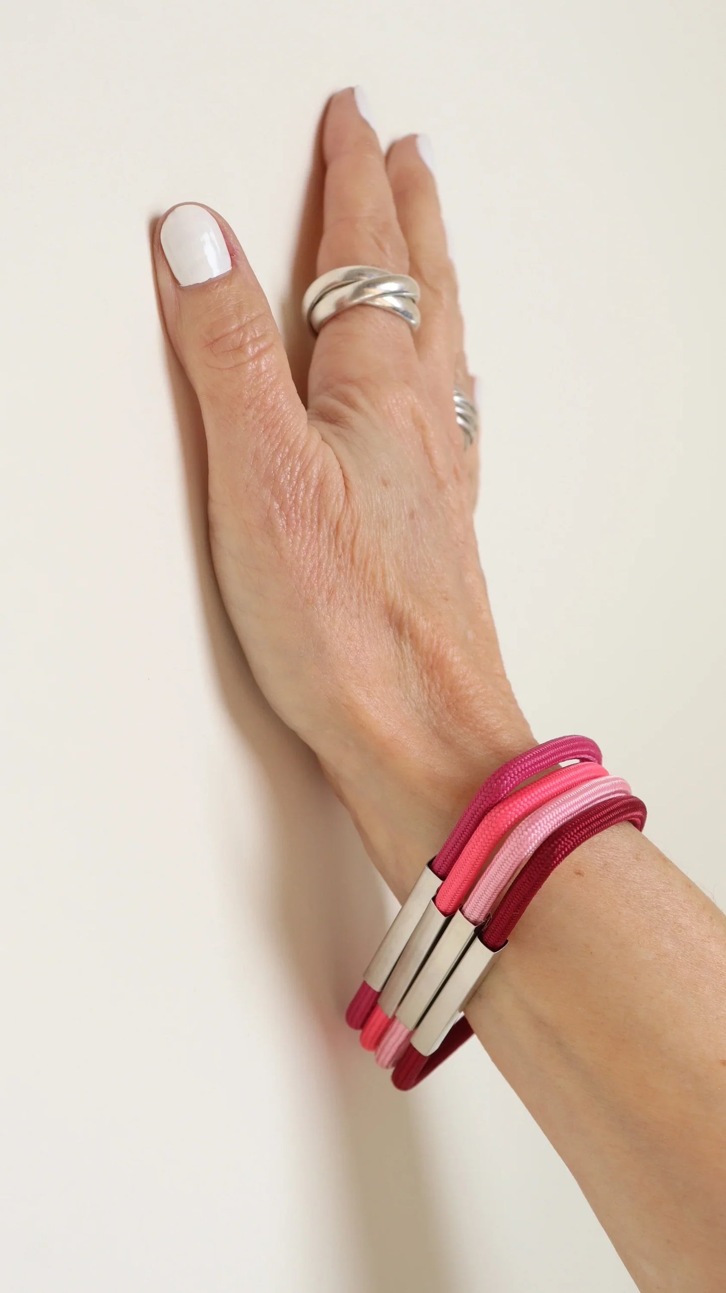 Rainbow Color Bangle Bracelets - Half Moon Shape - Set of 3, 6, or 9