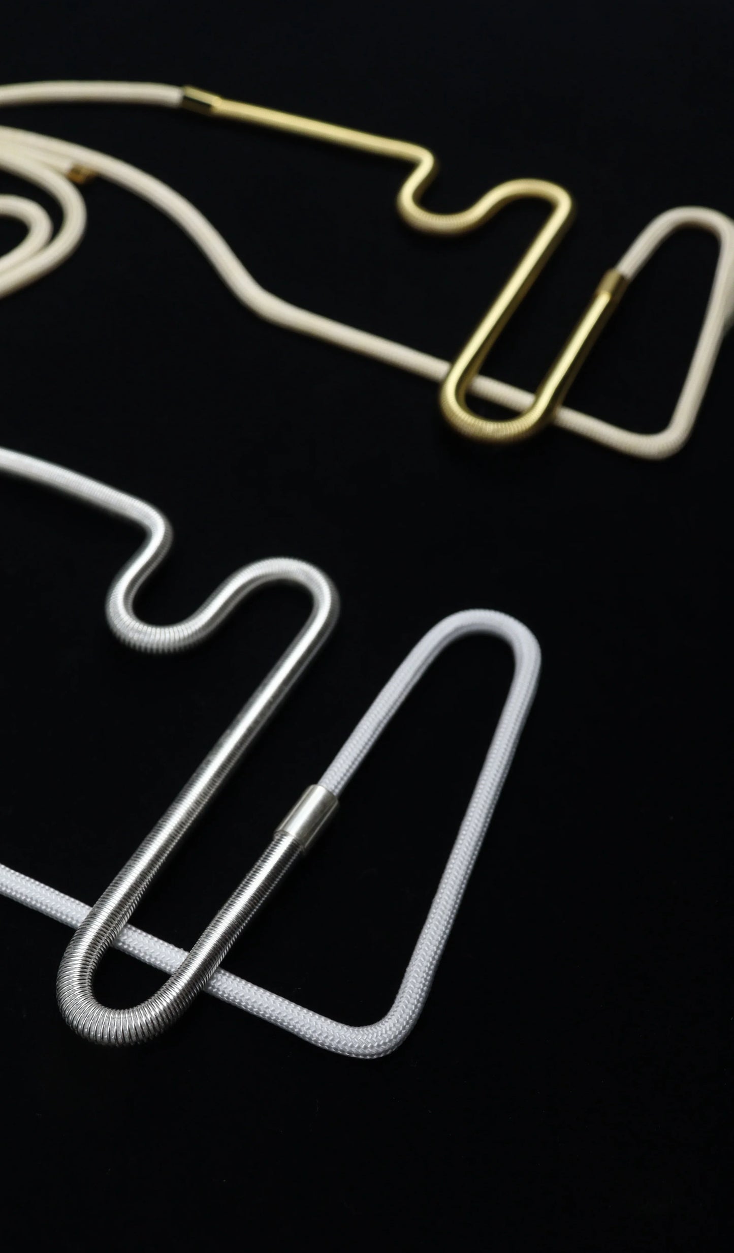 Linea 2: Geometric Monochrome Necklace | Modern Minimalist Jewelry