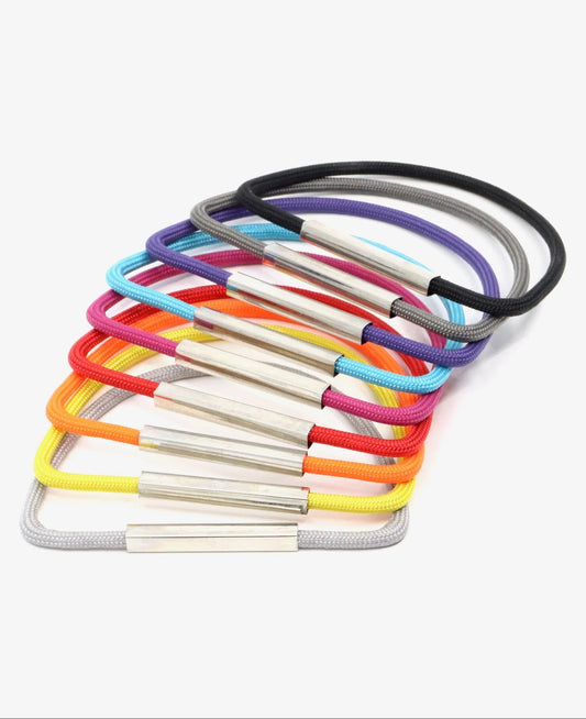 Rainbow Color Bangle Bracelets - Half Moon Shape - Set of 3, 6, or 9