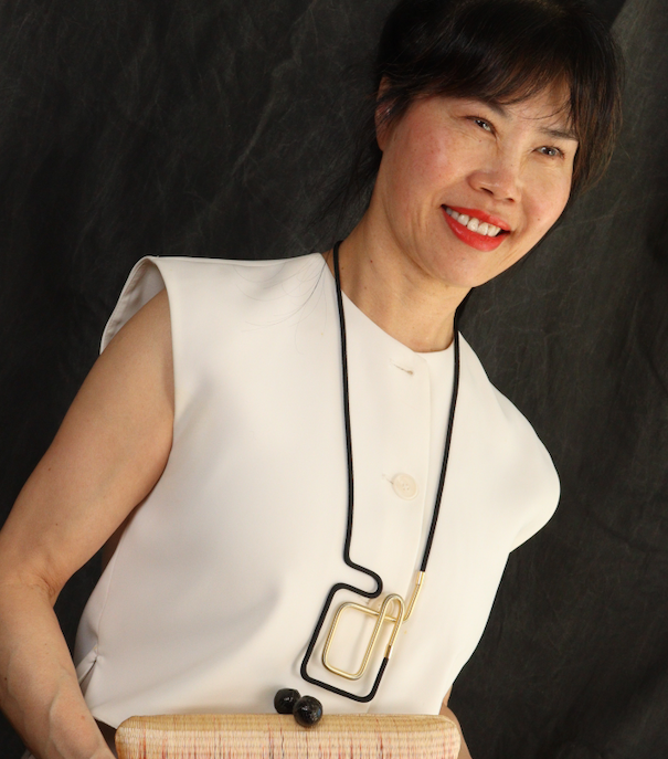 Linea 26: Geometric Monochrome Necklace | Modern Minimalist Jewelry