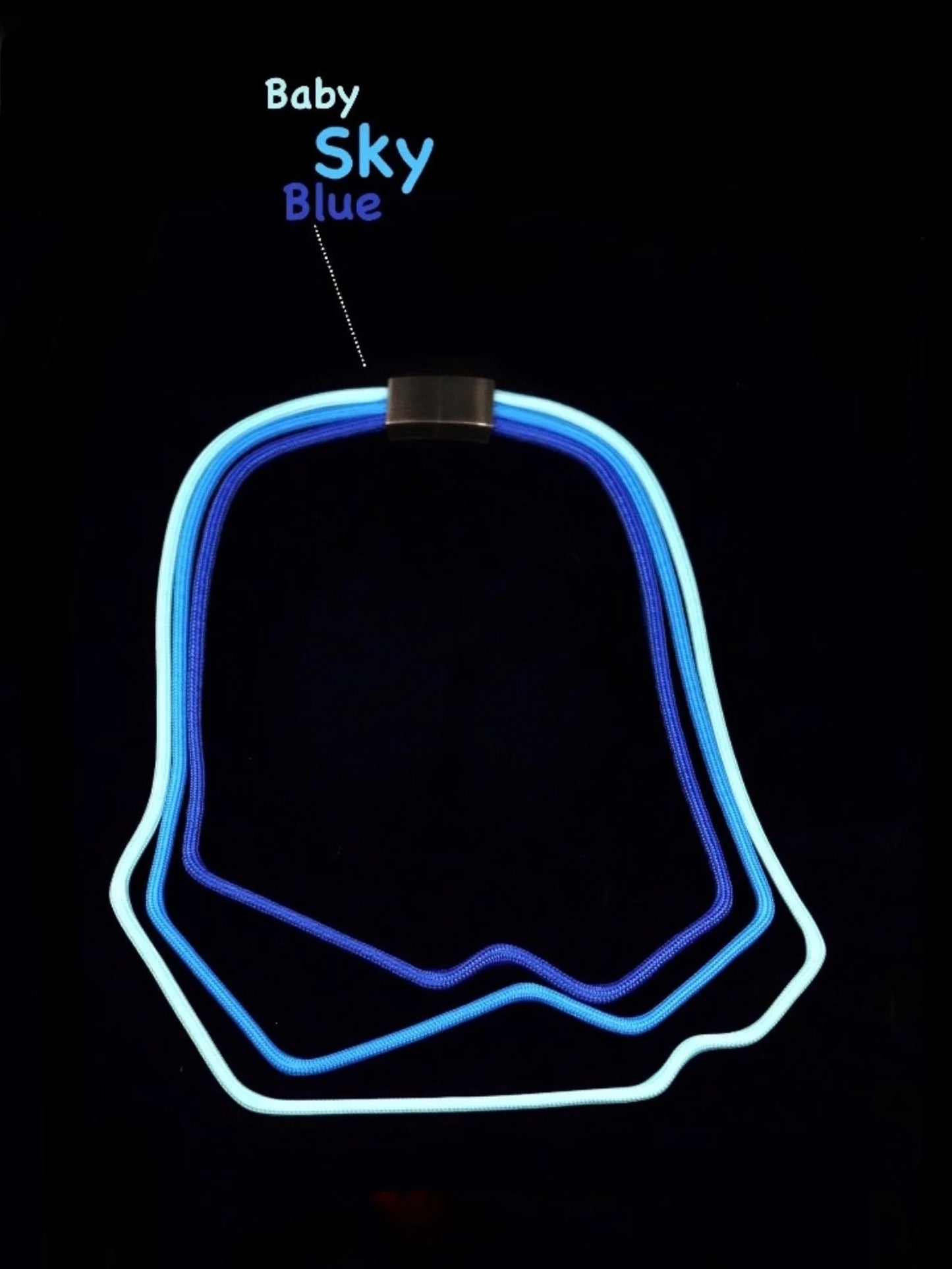 Linea 42: Geometric tri-color Necklace | Contemporary Minimalist Jewelry