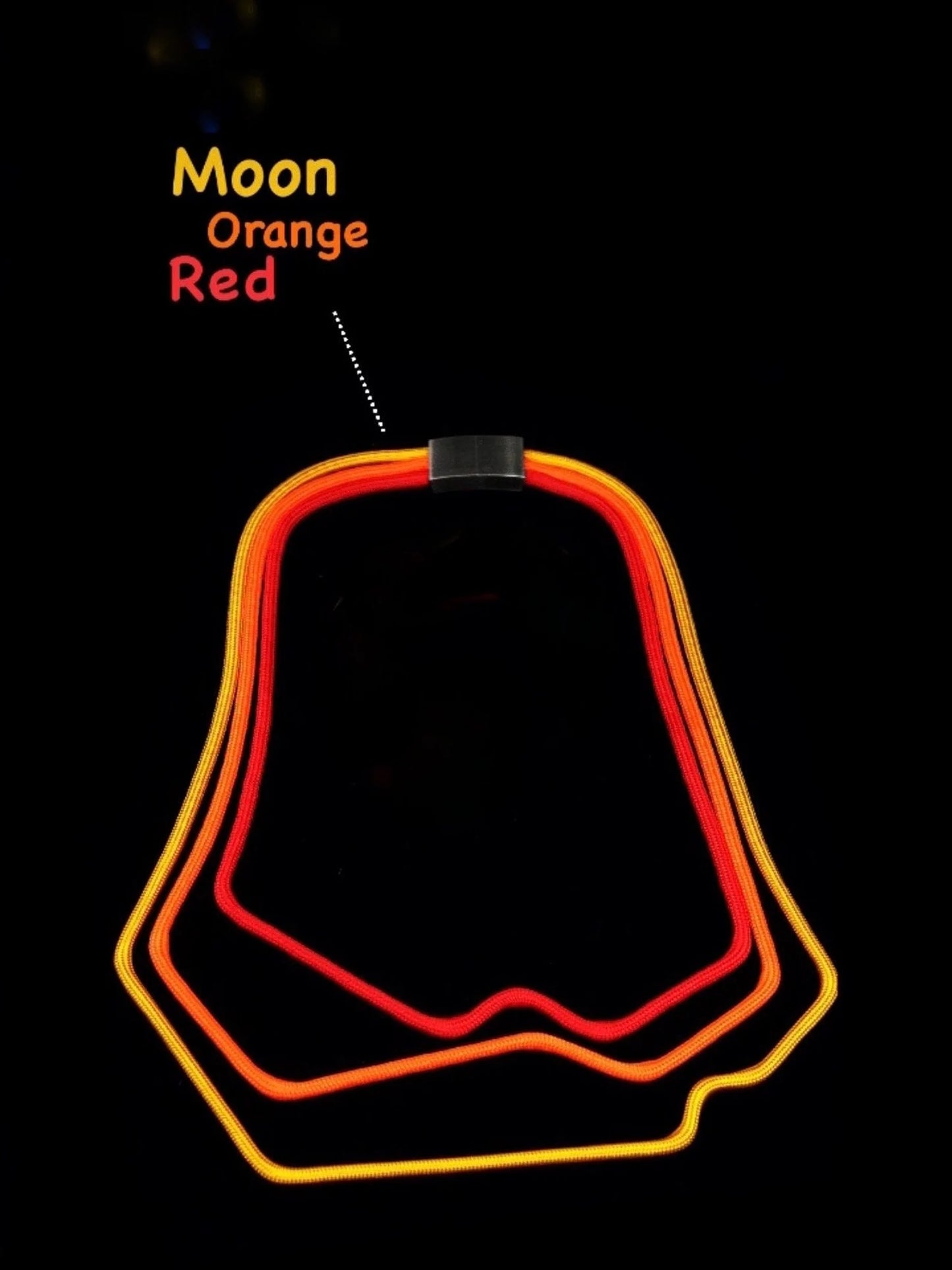 Linea 42: Geometric tri-color Necklace | Contemporary Minimalist Jewelry