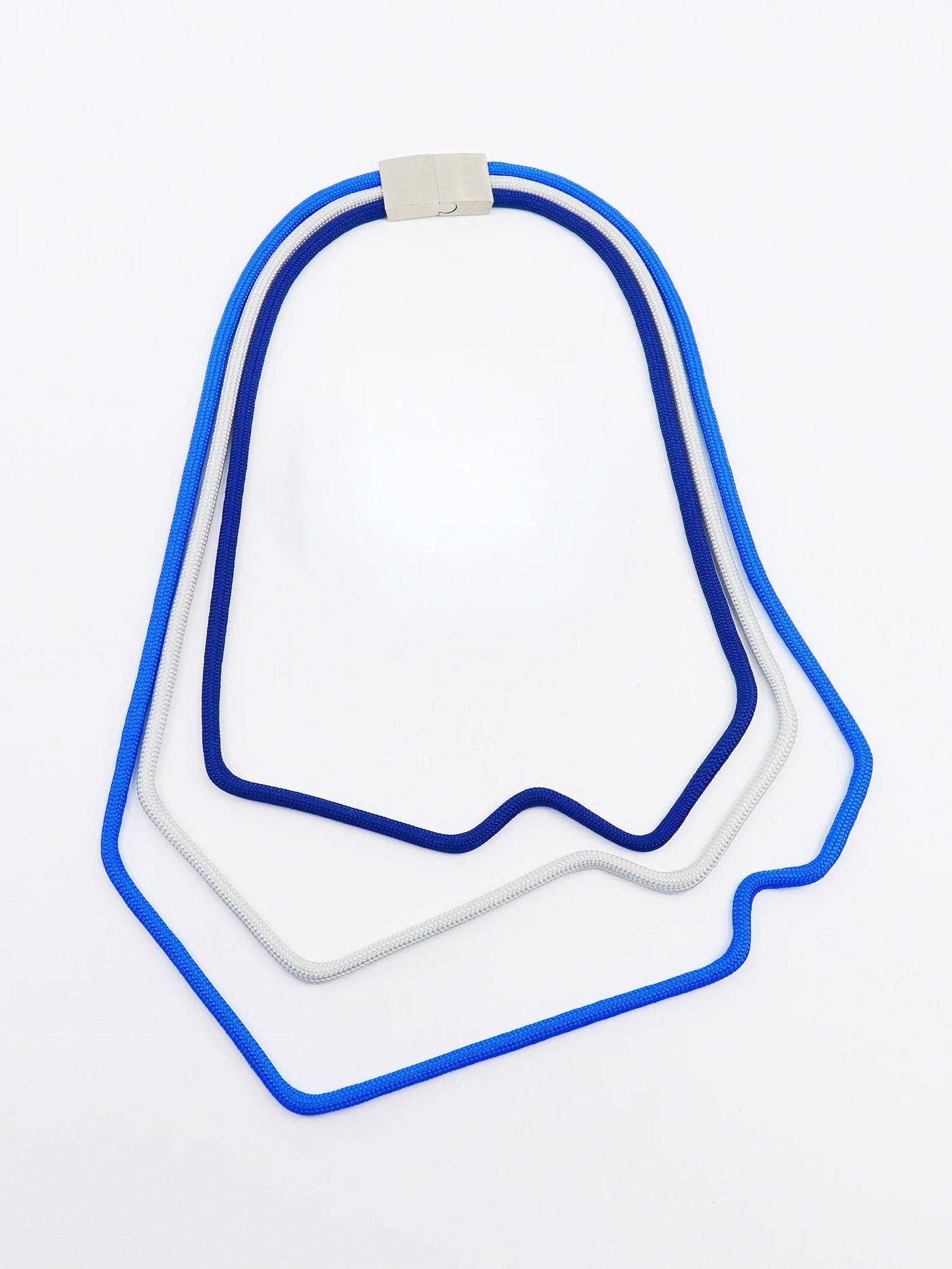 Linea 42: Geometric tri-color Necklace | Contemporary Minimalist Jewelry