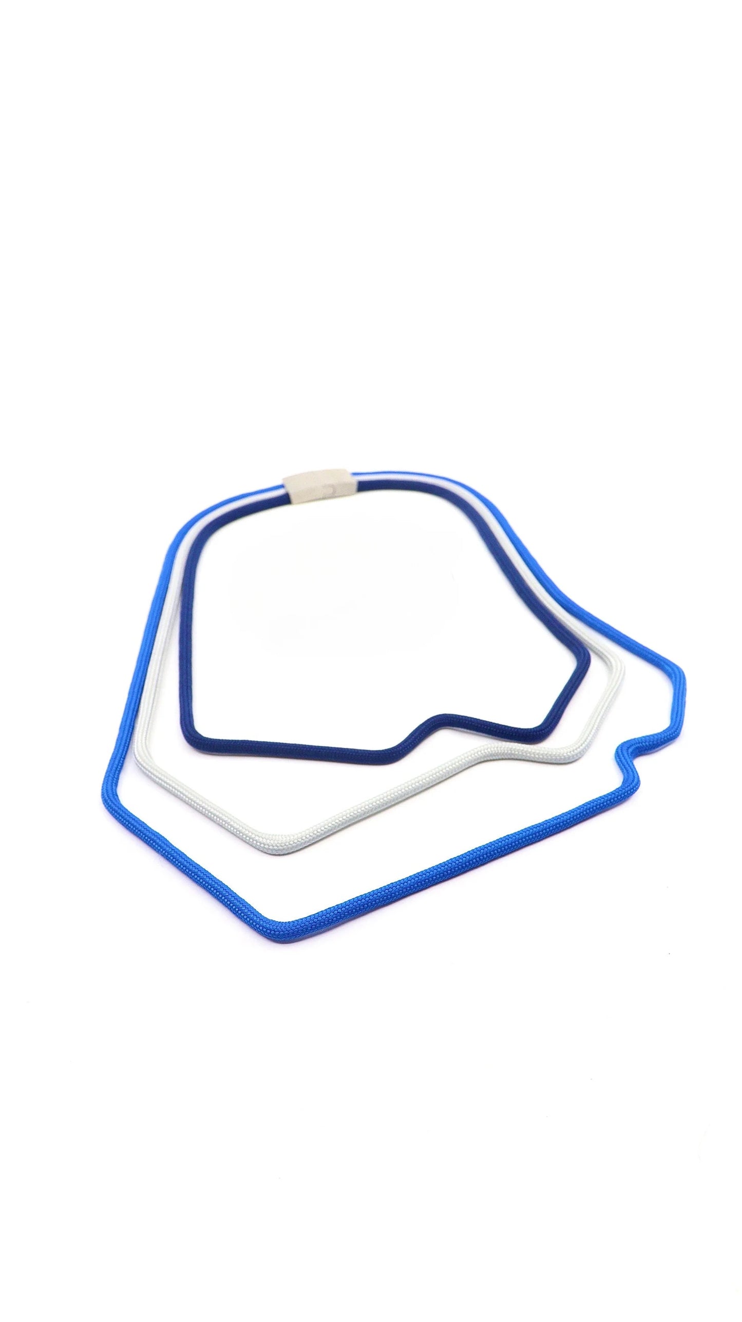 Linea 42: Geometric tri-color Necklace | Contemporary Minimalist Jewelry